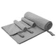 Vidaxl set van sporthanddoeken 3 st donkergrijs 210 x 100 cm