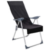 Vidaxl buiten stoel handdoeken 2 pcs zwart 130 x 60 cm