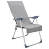 Vidaxl buiten stoel handdoeken 2 pcs donkergrijs 130 x 60 cm