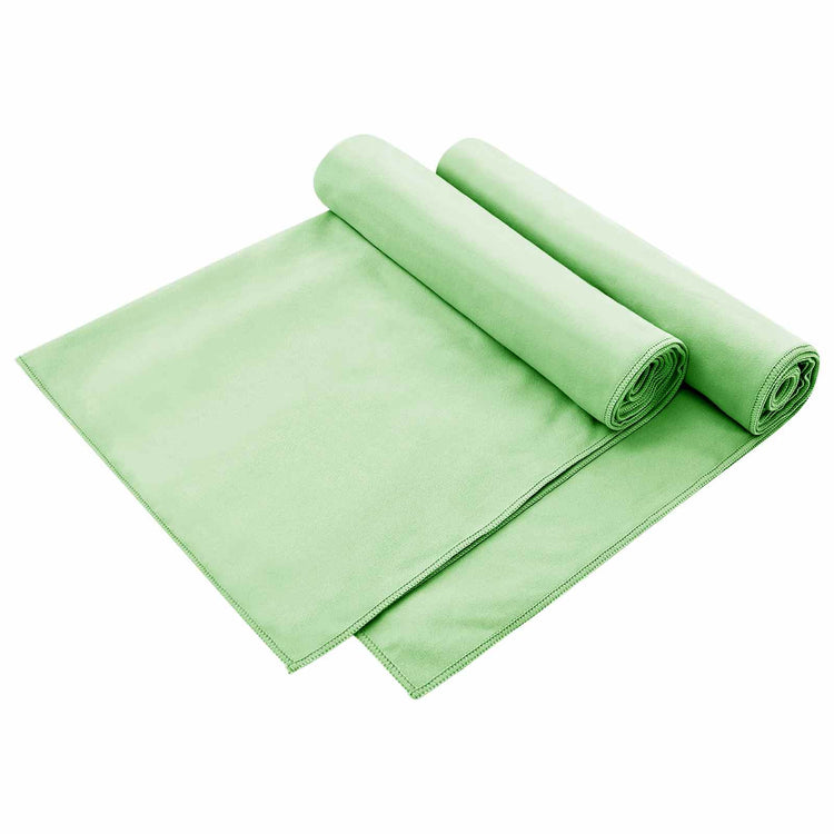 Vidaxl buiten stoel handdoeken 2 st groen 130 x 60 cm