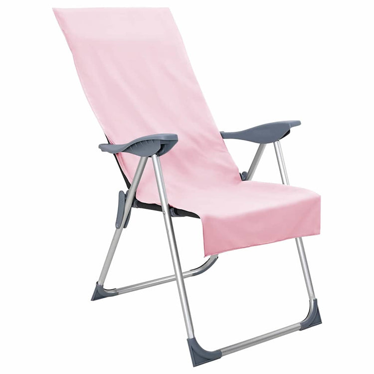 Vidaxl buiten stoel handdoeken 2 st roze 130 x 60 cm