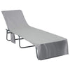 Vidaxl ligbedhanddoeken 2 pcs donkergrijs 210 x 75 cm