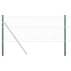 Vidaxl afrasteringspaal 2 pcs groen 70 cm poedergecoat staal