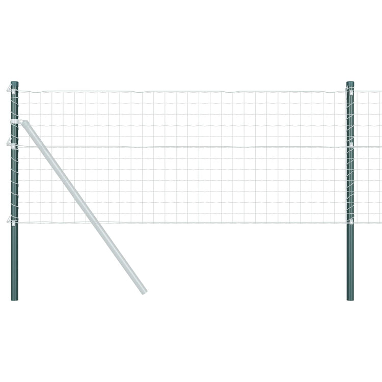 Vidaxl hekpaal 2 st groen 110 cm poedergecoat staal