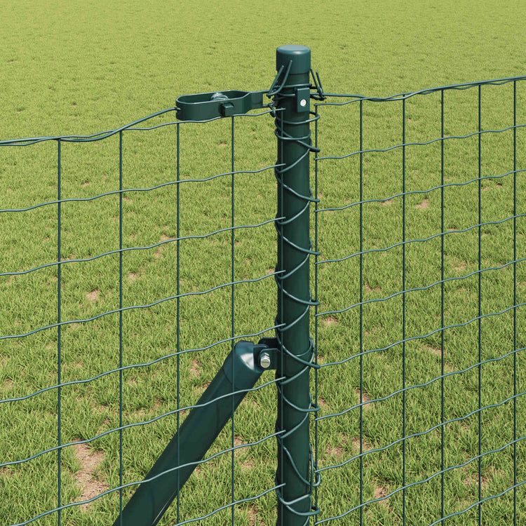 Vidaxl hekpaal 2 st groen poedergecoat staal