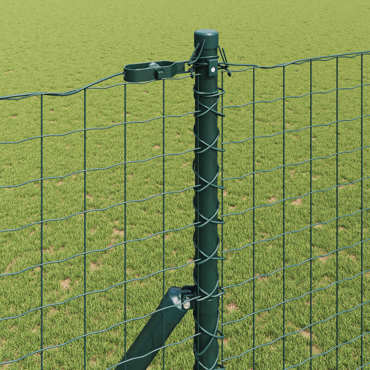 Vidaxl hekpaal 2 st groen poedergecoat staal