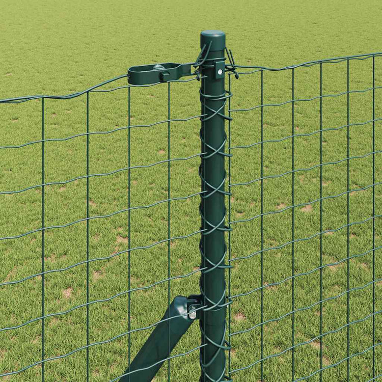 Vidaxl hekpaal 12 st groen poedergecoat staal