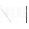 Vidaxl afrasteringspaal 2 pcs grijs 80 cm poedergecoat staal