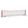 Vidaxl tennisnet zwart en rood 396 x 92 x 87 cm polyester