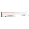 Vidaxl tennisnet zwart en rood 595 x 90,5 x 87 cm polyester