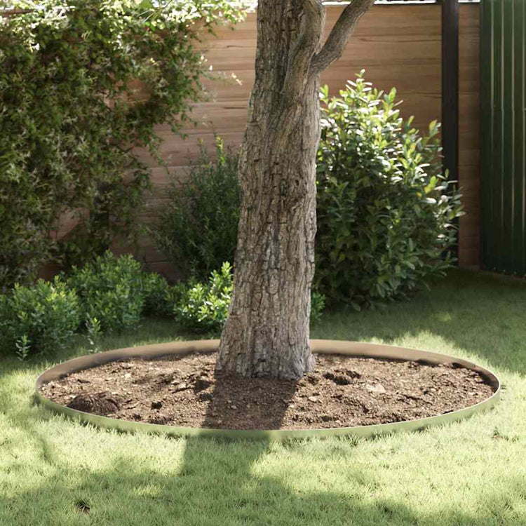 Vidaxl tuinrand 4 st 450 x 10 cm gegalvaniseerd staal zilver