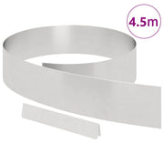 Vidaxl tuinrand 450 x 15 cm roestvrij staal zilver - afbeelding 3
