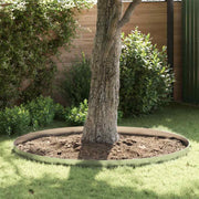 Vidaxl tuinrand 4 st 450 x 15 cm gegalvaniseerd staal zilver - afbeelding 1