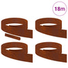 Vidaxl tuinrand 4 pcs roestig 450 x 0.05 x 15 cm cortenstaal