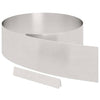 Vidaxl tuinrand zilver 450 x 0.05 x 15 cm roestvrij staal