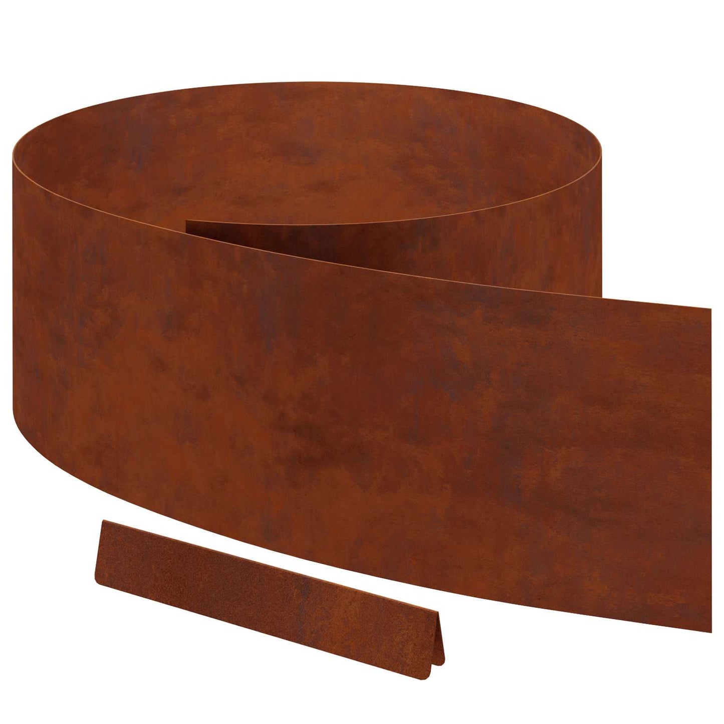 Vidaxl tuinrand roestig 450 x 0.05 x 15 cm cortenstaal
