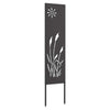 Vidaxl tuin privacy screen zwart 32 x 140 cm koudgewalst staal
