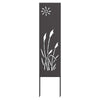 Vidaxl tuin privacy screen zwart 32 x 140 cm koudgewalst staal
