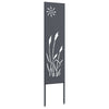 Vidaxl tuin privacy screen antraciet 32 x 140 cm koudgewalst staal