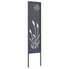 Vidaxl tuin privacy screen antraciet 32 x 140 cm koudgewalst staal