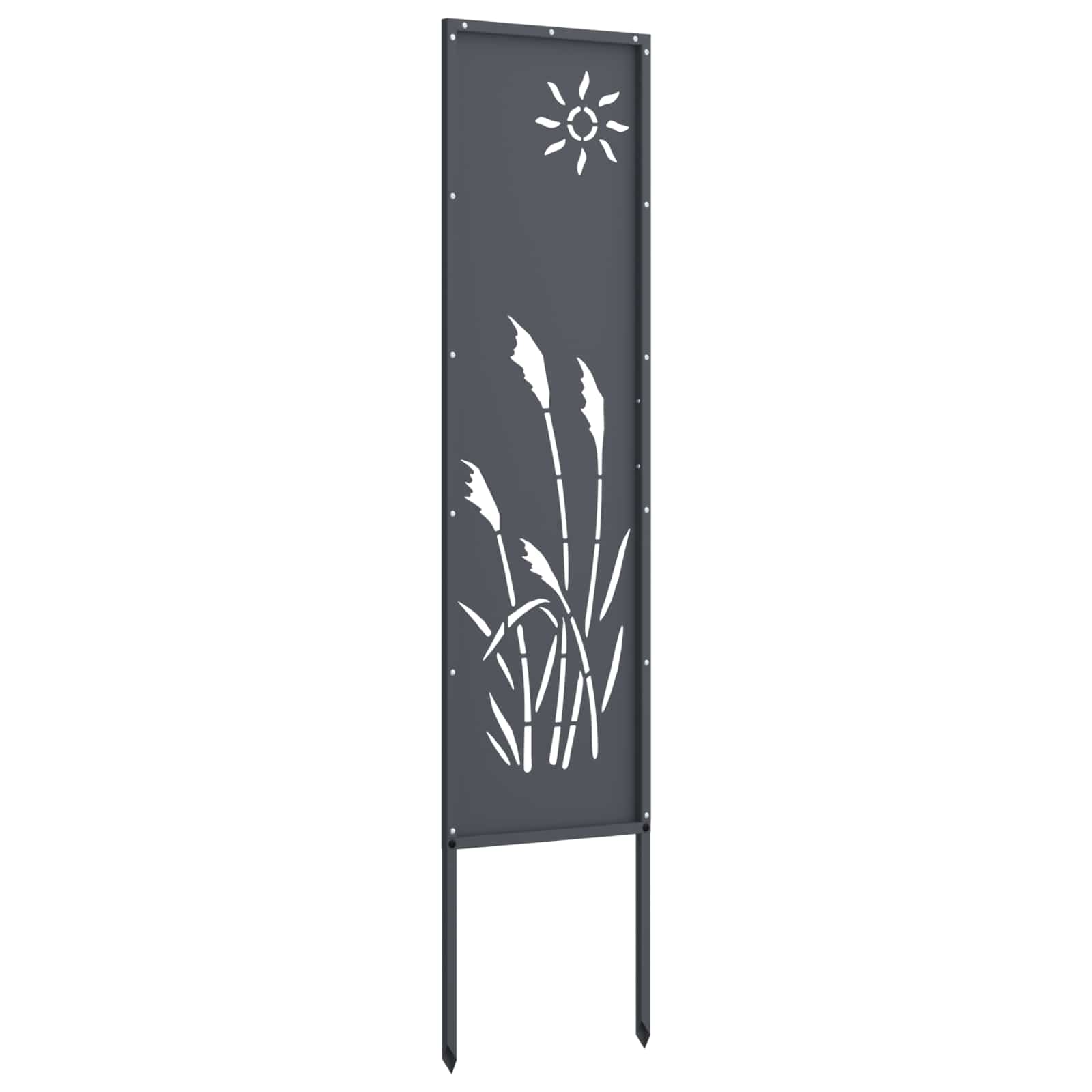 Vidaxl tuin privacy screen antraciet 32 x 140 cm koudgewalst staal