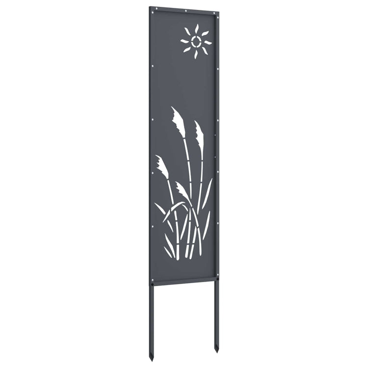 Vidaxl tuin privacy screen antraciet 32 x 140 cm koudgewalst staal