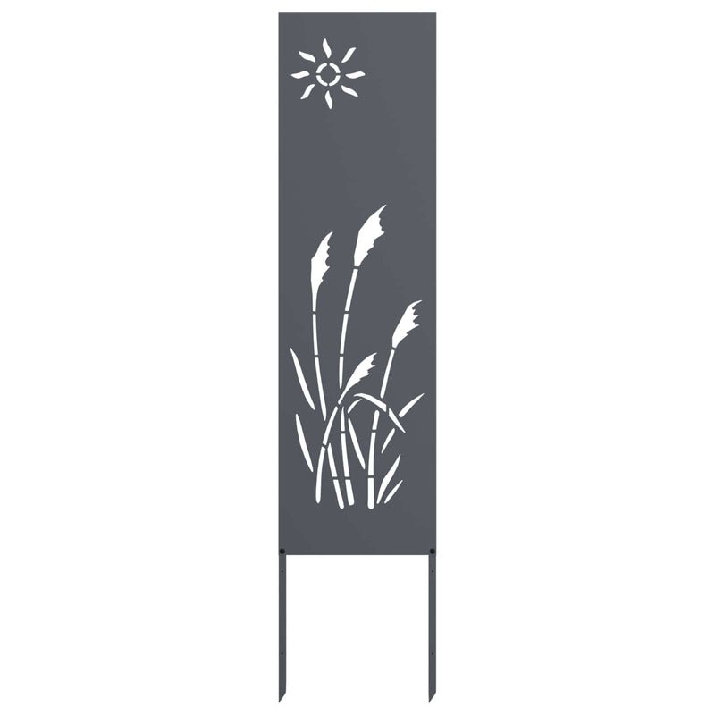 Vidaxl tuin privacy screen antraciet 32 x 140 cm koudgewalst staal