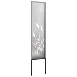 Vidaxl tuin privacy screen fretwerk zilver 32 x 140 cm roestvrij staal - afbeelding 3