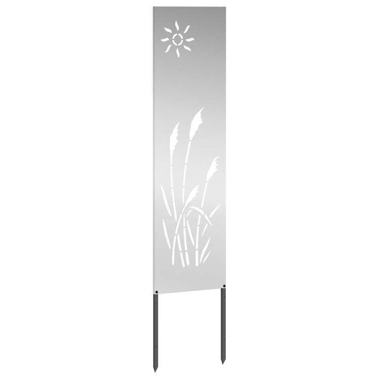 Vidaxl tuin privacy screen zilver 32 x 140 cm gegalvaniseerd staal