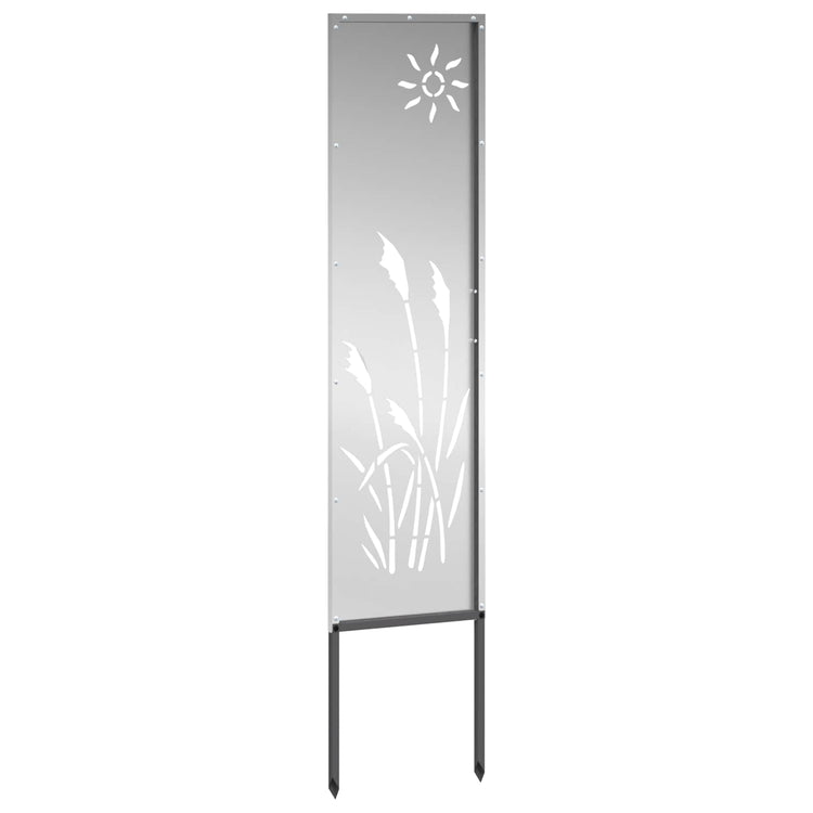 Vidaxl tuin privacy screen zilver 32 x 140 cm gegalvaniseerd staal