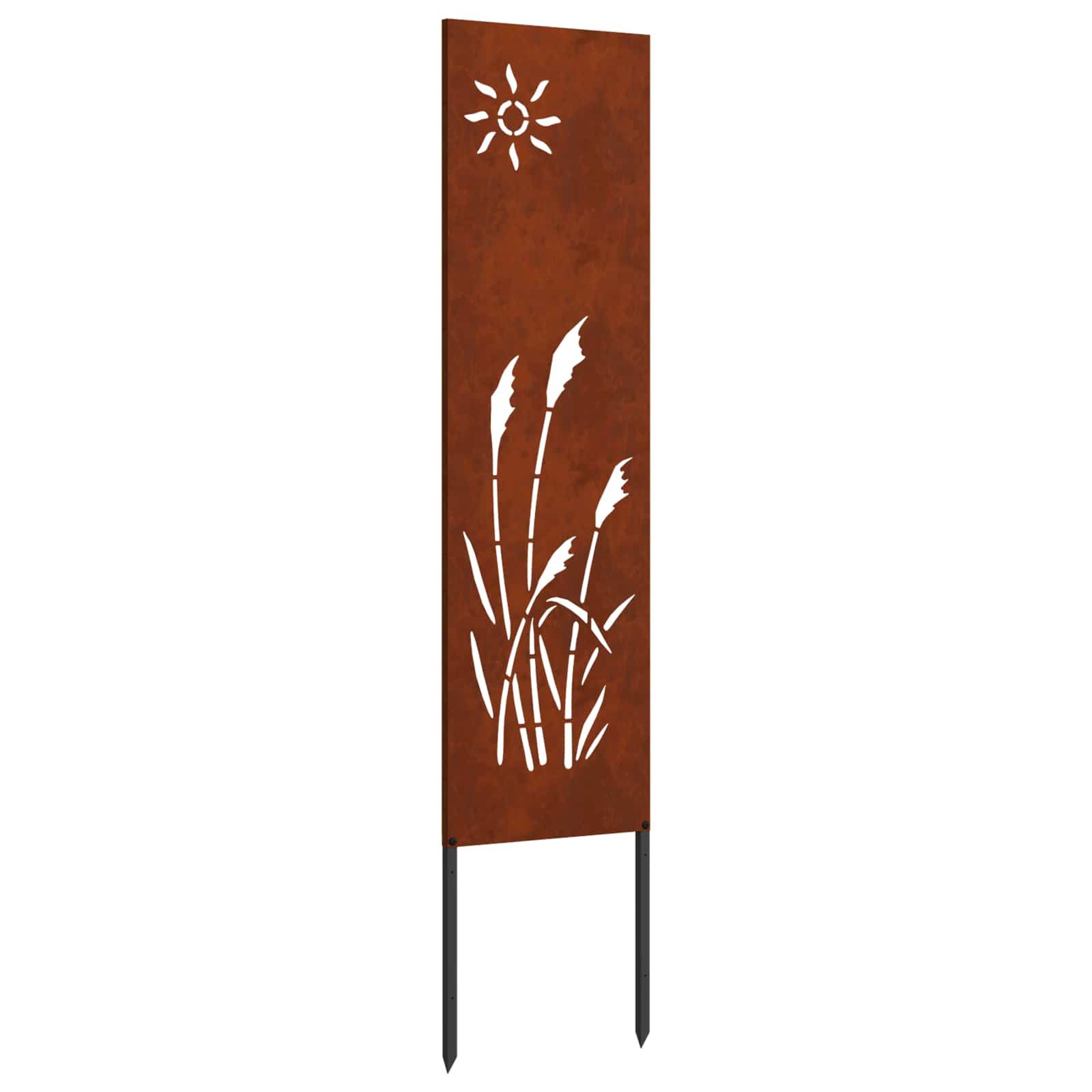 Vidaxl tuin privacy screen fretwerk roestig 32 x 140 cm cortenstaal