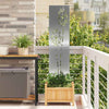 Vidaxl tuin privacy screen zilver 32 x 140 cm gegalvaniseerd staal