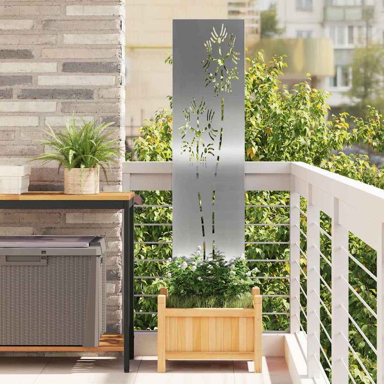 Vidaxl tuin privacy screen zilver 32 x 140 cm gegalvaniseerd staal