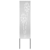 Vidaxl tuin privacy screen zilver 32 x 140 cm gegalvaniseerd staal