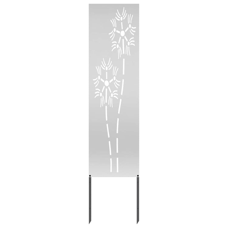 Vidaxl tuin privacy screen zilver 32 x 140 cm gegalvaniseerd staal