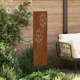 Vidaxl tuin privacy screen fretwerk roestig 32 x 140 cm cortenstaal - afbeelding 3