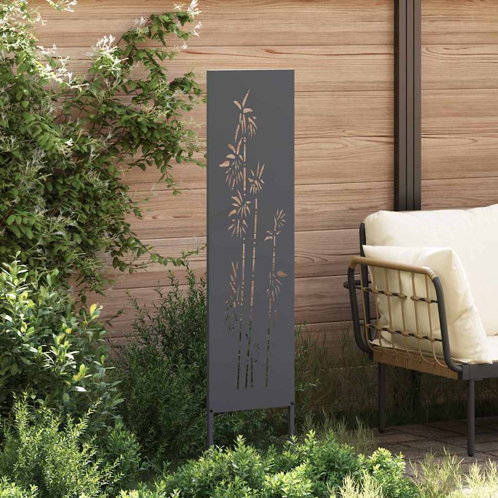 Vidaxl tuin privacy screen antraciet 32 x 140 cm koudgewalst staal