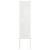 Vidaxl tuin privacy screen fretwerk wit 32 x 140 cm koudgewalst staal