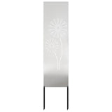 Vidaxl tuin privacy screen fretwerk zilver 32 x 140 cm roestvrij staal - afbeelding 2