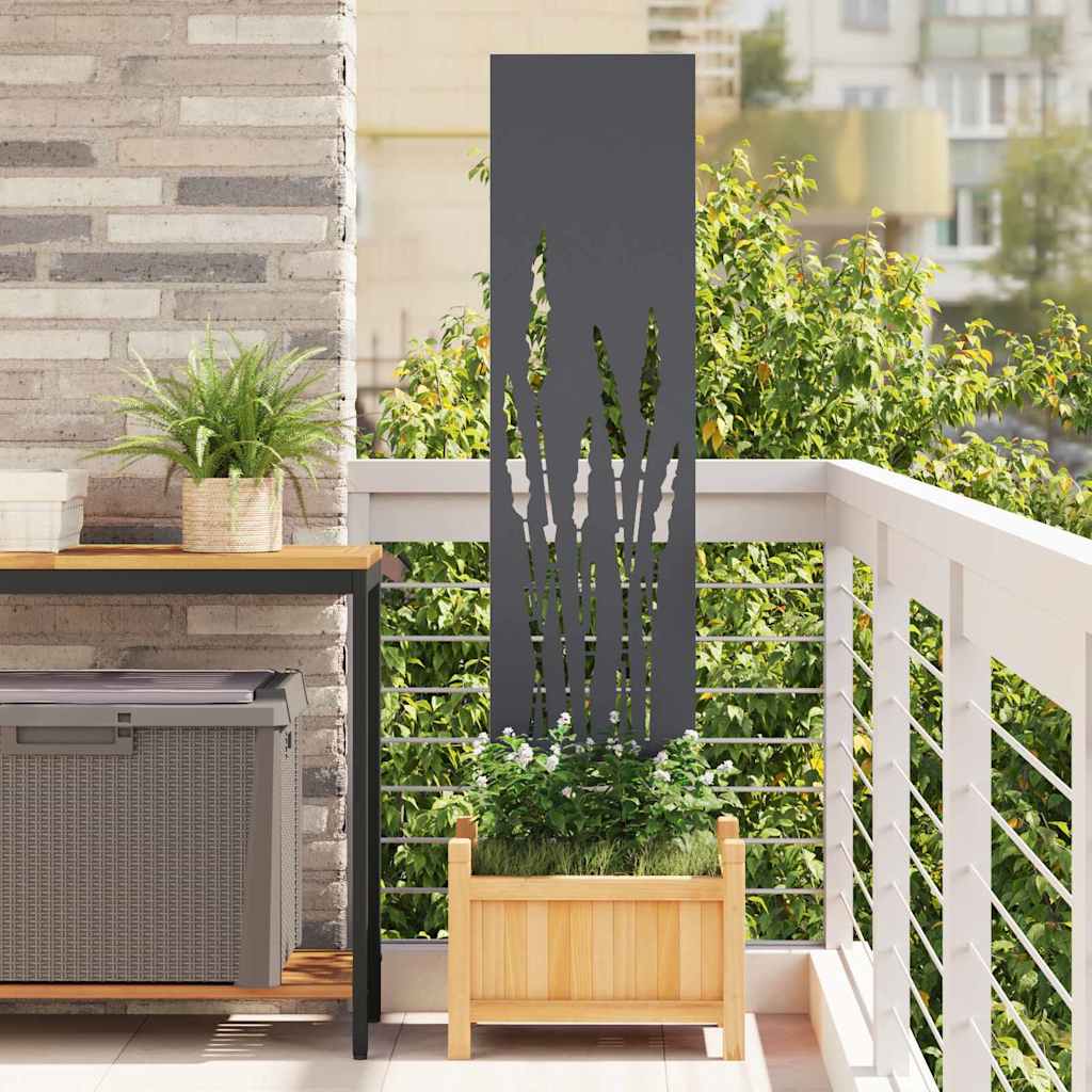Vidaxl tuin privacy screen antraciet 32 x 140 cm koudgewalst staal