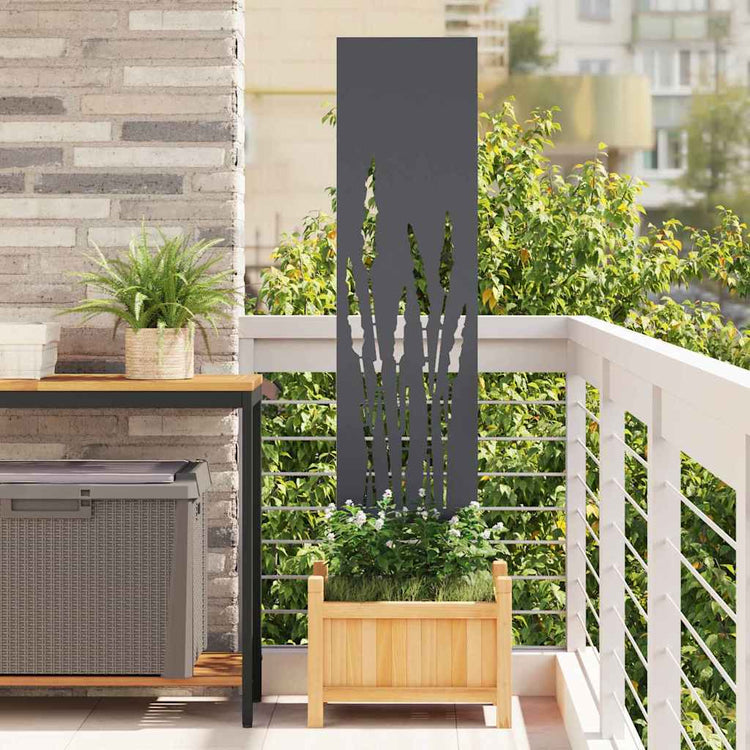 Vidaxl tuin privacy screen antraciet 32 x 140 cm koudgewalst staal