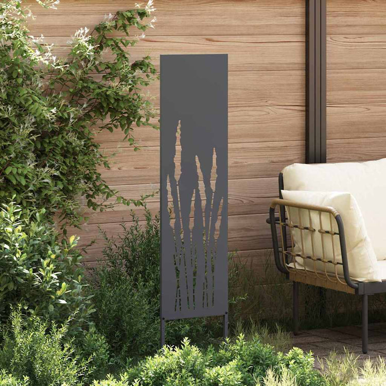 Vidaxl tuin privacy screen antraciet 32 x 140 cm koudgewalst staal