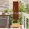 Vidaxl tuin privacy screen fretwerk roestig 32 x 140 cm cortenstaal