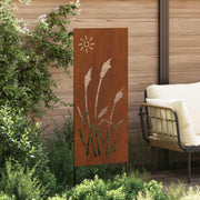 Vidaxl tuin privacy screen fretwerk roestig 50 x 140 cm weervast staal - afbeelding 3