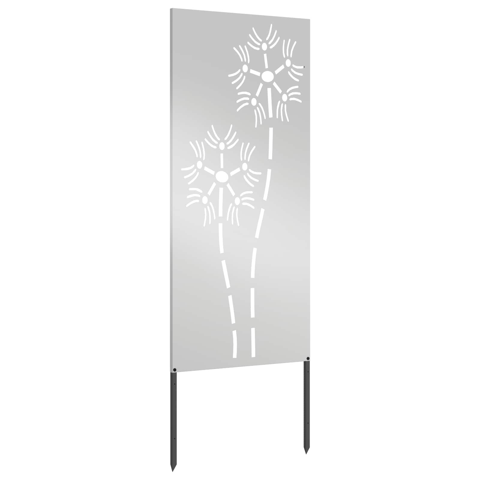 Vidaxl tuin privacy screen zilver 50 x 140 cm gegalvaniseerd staal