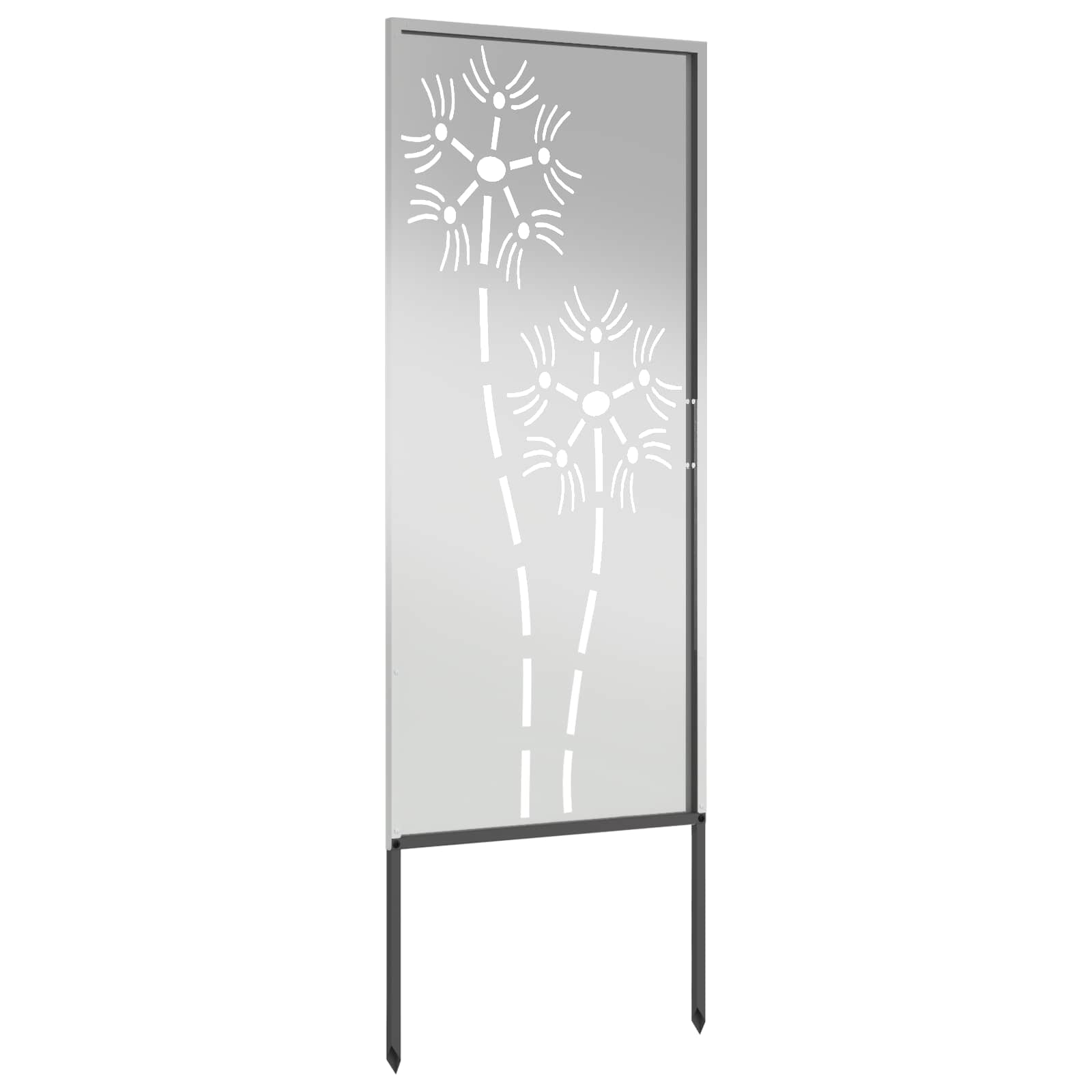 Vidaxl tuin privacy screen zilver 50 x 140 cm gegalvaniseerd staal