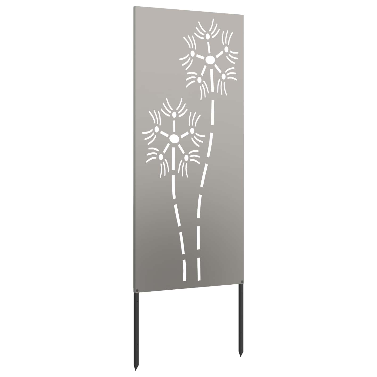 Vidaxl tuin privacy screen fretwerk roestig 50 x 140 cm cortenstaal