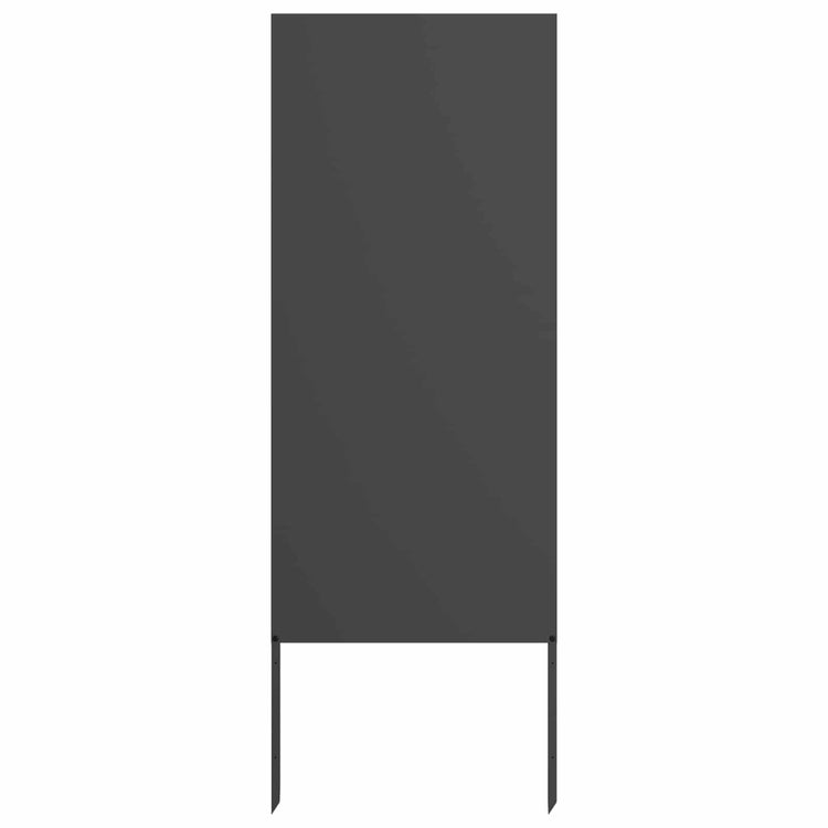 Vidaxl tuin privacy screen zwart 50 x 140 cm koudgewalst staal