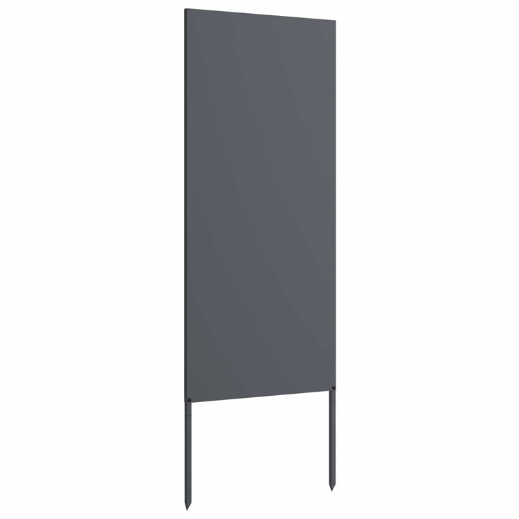 Vidaxl tuin privacy screen antraciet 50 x 140 cm koudgewalst staal