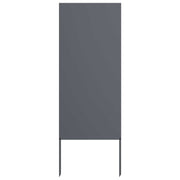 Vidaxl tuin privacy screen antraciet 50 x 140 cm koudgewalst staal - afbeelding 1
